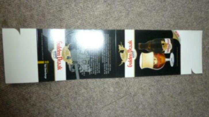 nieuwe tafel reclame GULDEN DRAAK 9000 Quadruple, Verzamelen, Biermerken, Nieuw, Reclamebord, Plaat of Schild, Overige merken