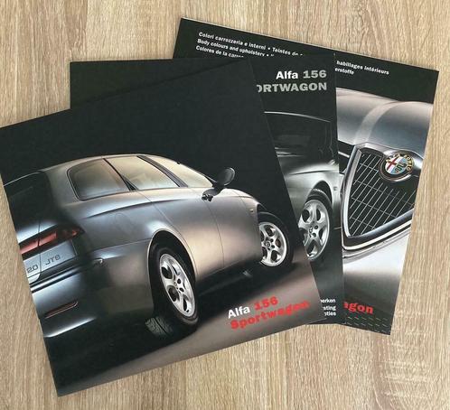 Lot de 3 brochures Alfa Romeo 156, Livres, Autos | Brochures & Magazines, Neuf, Alfa Romeo, Enlèvement