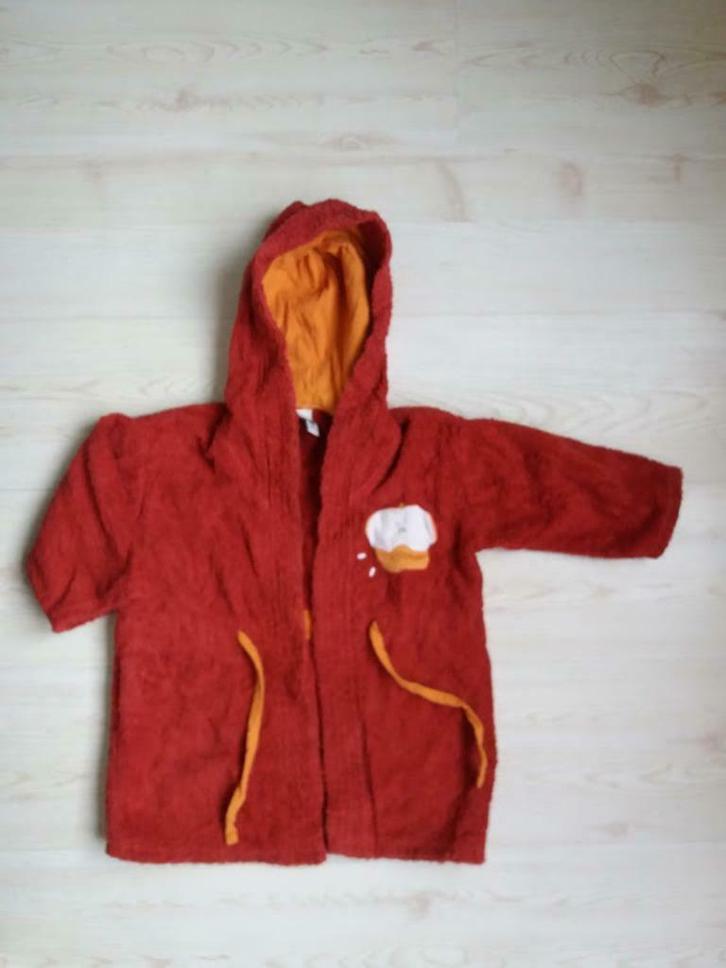 Rode / oranje badjas - maat 92, Kinderen en Baby's, Kinderkleding | Maat 92, Gebruikt, Jongen of Meisje, Overige typen, Ophalen of Verzenden