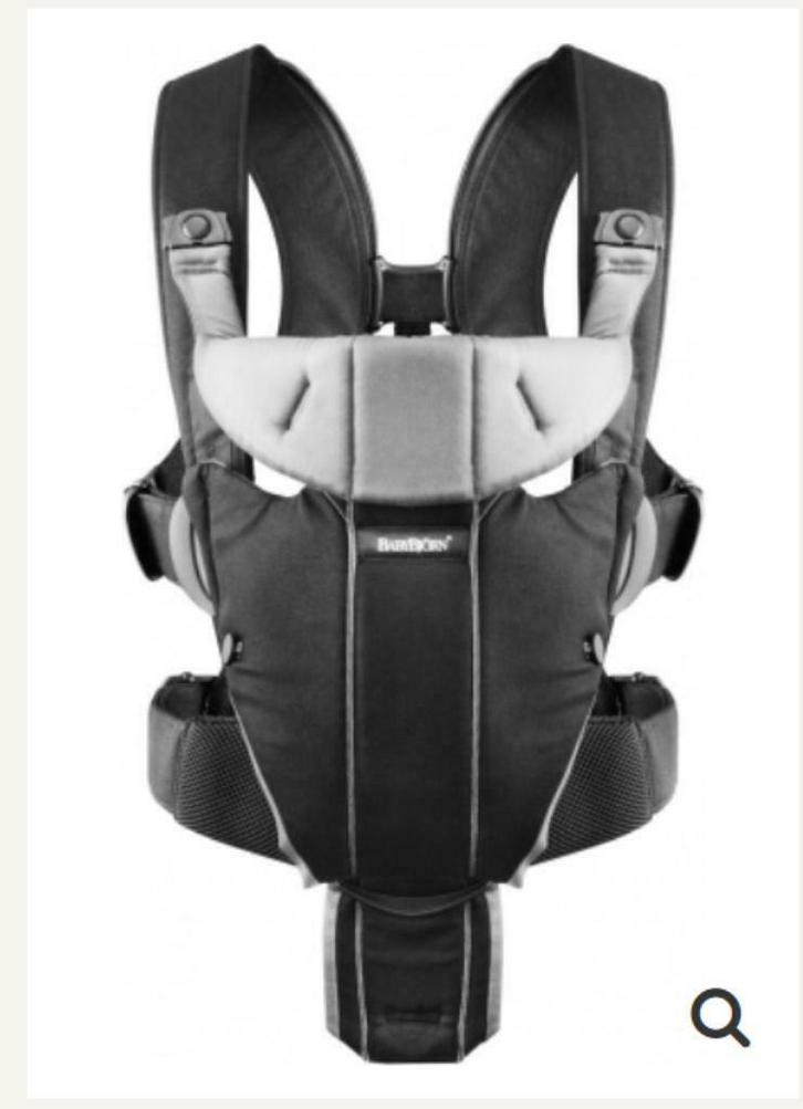 Baby Björn Draagzak Miracle Cotton Mix Zwart/Zilver, Kinderen en Baby's, Overige Kinderen en Baby's, Zo goed als nieuw, Ophalen