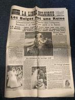 Krant Libre Belgique 1960 - huwelijk Koning Boudewijn, Ophalen of Verzenden