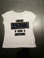 T-shirt meisje lichtgrijs maat 146-152, Comme neuf, C&A, Fille, Enlèvement