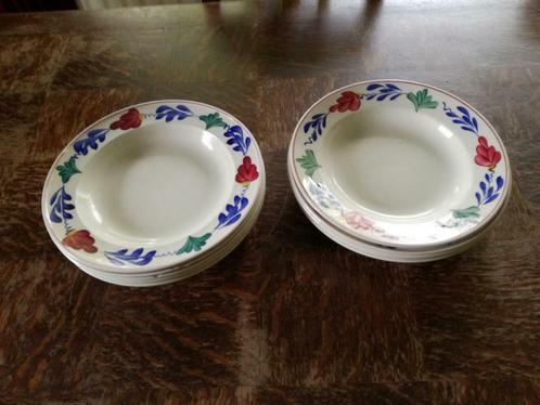 Boerenbont soepborden, Antiek en Kunst, Antiek | Servies los, Ophalen of Verzenden