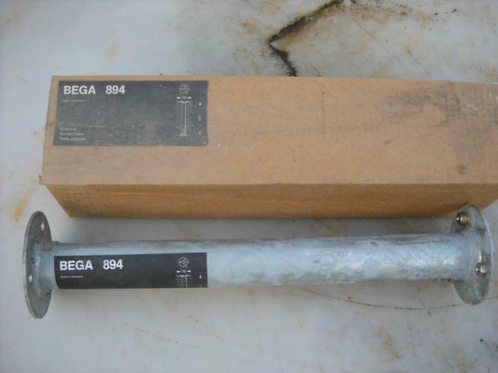 Pieds de lampe extérieures BEGA 894, Tuin en Terras, Buitenverlichting, Nieuw, Vloerlamp, Inox, Ophalen