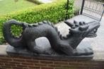 Grand dragon en pierre patinée, Jardin & Terrasse, Statues de jardin, Autres types, Autres matériaux, Enlèvement, Neuf