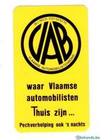 sticker VAB waar Vlaamse automobilisten Thuis zijn ..., Verzamelen, Nieuw