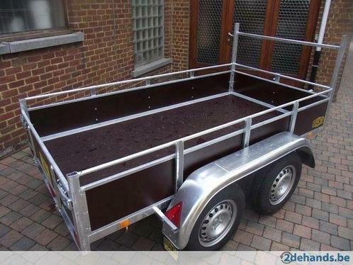 Professionele dubbelasaanhangwagens 2,3x1,25m te 9300 Aalst, Autos : Divers, Accessoires de voiture, Neuf, Enlèvement