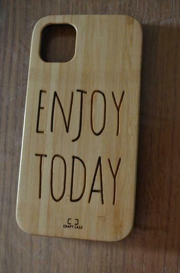 iphone 11 hoesje bruin ENJOY TODAY, Télécoms, Enlèvement ou Envoi, Comme neuf, IPhone 11, Façade ou Cover