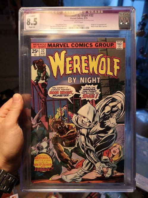 Werewolf by Night #32 CGC 8.5 -  1st Moon Knight !, Boeken, Strips | Comics, Nieuw, Eén comic, Ophalen of Verzenden
