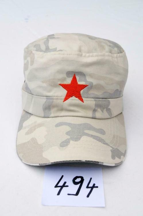 Casquette bariolée étoile rouge F494, Collections, Objets militaires | Général, Armée de terre, Enlèvement ou Envoi