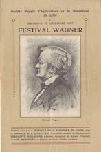 Festival Wagner Gand 1907 – programme, Artiste, Utilisé, Enlèvement ou Envoi