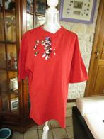 T shirt Mickey brodé rouge XL, Manches courtes, Taille 46/48 (XL) ou plus grande, Enlèvement ou Envoi, Neuf
