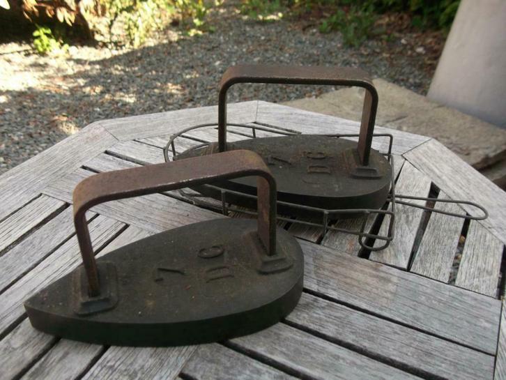 ijzeren stijkijzers, Antiek en Kunst, Curiosa en Brocante, Ophalen of Verzenden
