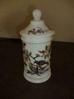Ancien pot Vieux Rouen 92 en porcelaine céramique couvercle