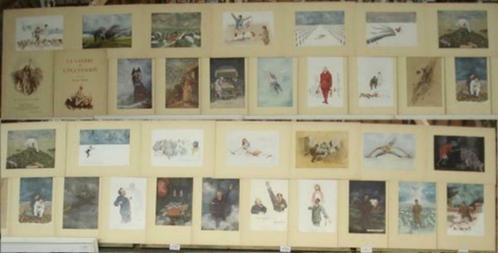 Oorlog en bezetting door Oscar Liedel. 30 litho's ., Antiquités & Art, Art | Lithographies & Sérigraphies, Enlèvement