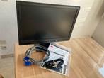 22" LCD-scherm, Computers en Software, Monitoren, Ophalen, Ingebouwde speakers, Zo goed als nieuw, YURAKU