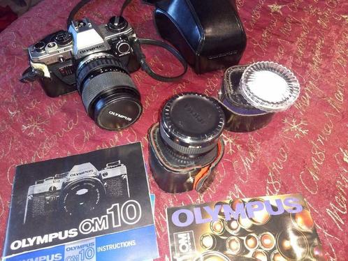 appareil photo reflex Olympus OM10 set 35mm, TV, Hi-fi & Vidéo, Appareils photo analogiques, Utilisé, Reflex miroir, Olympus, Enlèvement