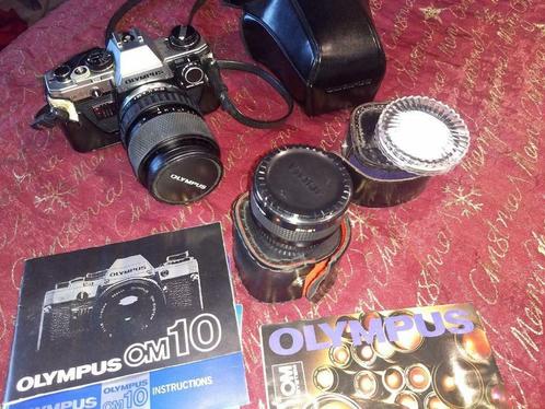 reflexcamera Olympus OM10 set 35mm, Audio, Tv en Foto, Fotocamera's Analoog, Gebruikt, Spiegelreflex, Olympus, Ophalen