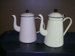 2 emaille koffiepotten, Antiek en Kunst, Ophalen of Verzenden