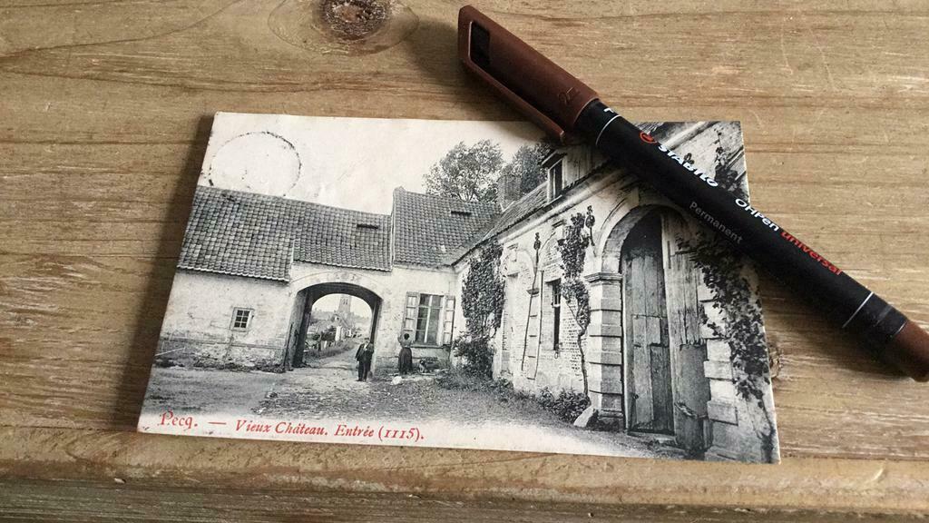 Pecq oude kasteelingang, Voor 1920, Ongelopen, Henegouwen