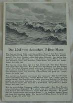 Postkaart, Das Lied vom deutschen U-Boot-Mann, jaren'40.(1), Autres types, Marine, Enlèvement ou Envoi