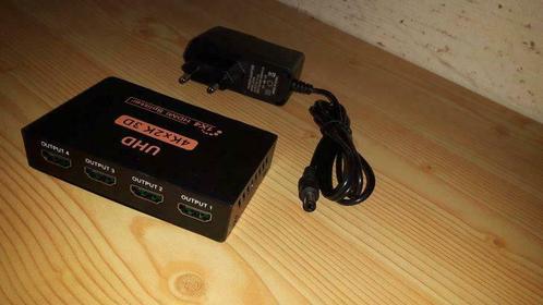 hdmi splitter 1 x 4 UHD, TV, Hi-fi & Vidéo, Appareils professionnels, Neuf, TV et Émetteurs, Enlèvement ou Envoi