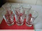 6 druppelglazen, Ophalen of Verzenden, Gebruikt, Glas of Glazen
