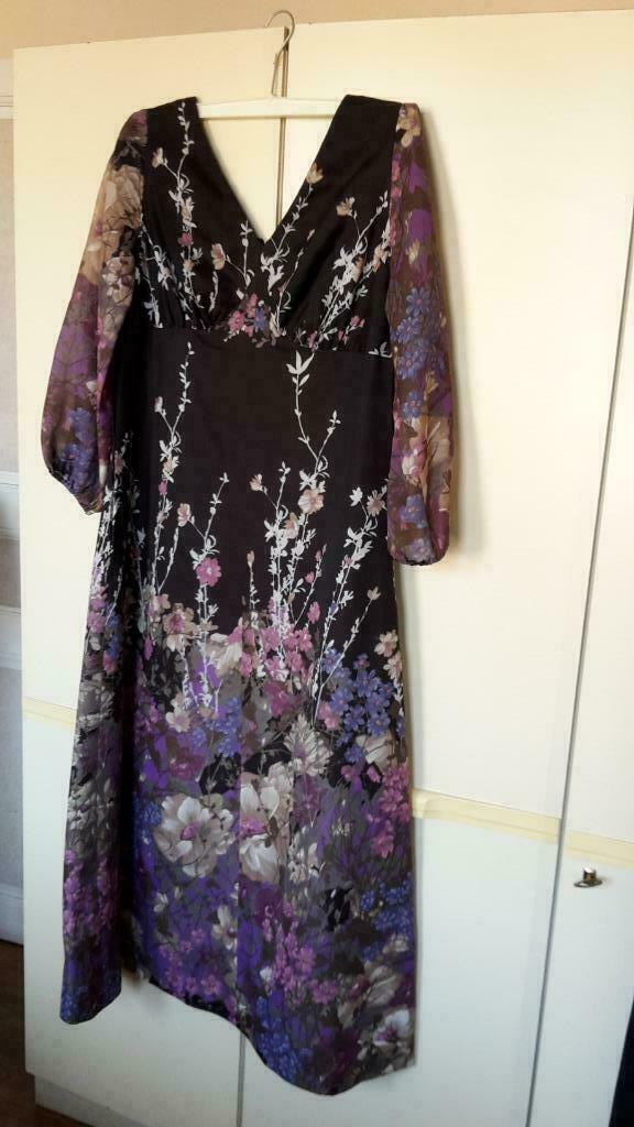 feestkleed - avondjurk, Kleding | Dames, Gelegenheidskleding, Zo goed als nieuw, Galajurk, Maat 46/48 (XL) of groter, Zwart, Ophalen