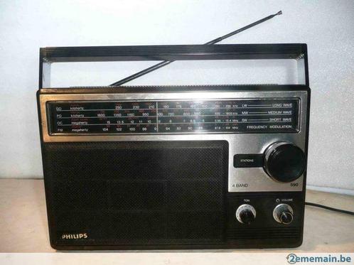 radio  portative  Philips 90AL590-00 - mono, TV, Hi-fi & Vidéo, Tuners, Utilisé, Analogique, Enlèvement ou Envoi