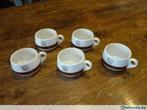 4 tasses à café tasses Douwe Egberts Maastricht Mosa 93 Holl, Maison & Meubles, Tasse(s) et/ou soucoupe(s), Enlèvement, Utilisé