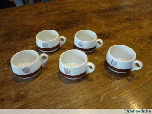4 koffietassen kopjes Douwe Egberts Maastricht Mosa 93 Holl., Huis en Inrichting, Keuken | Servies, Gebruikt, Kop(pen) en/of Schotel(s)