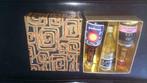 Koffer met 3 flessen Turkse alcohol, Verzamelen, Overige Verzamelen, Ophalen of Verzenden, Zo goed als nieuw