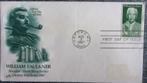 FIRST DAY COVER- SCHRIJVERS-DICHTERS-WILLIAM FAULKNER- U.S.A, Ophalen of Verzenden, Gestempeld, Overige thema's