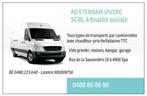 Transports tous types et toutes distances avec camionnette, Ophalen