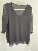 Zwarte blouse met fijne zilveren pareltjes, Kleding | Dames, Maat 38/40 (M), Zo goed als nieuw, Lola & Liza, Zwart