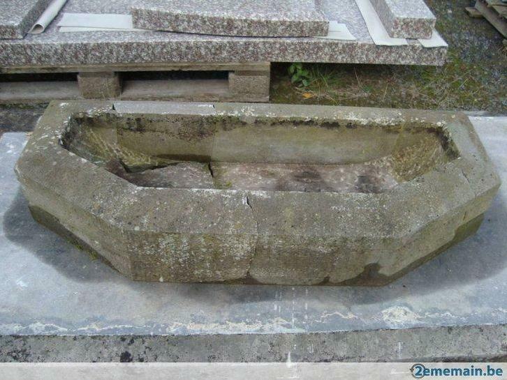 Jardinière en pierre bleue belge d'occasion, Bricolage & Construction, Bricolage & Rénovation Autre, Utilisé, Enlèvement