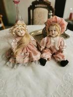 Paire de poupées anciennes en pleine porcelaine, Comme neuf, Enlèvement ou Envoi