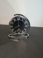 Horloge tournante vintage en aluminium, Electroménager, Réveils, Utilisé, Enlèvement ou Envoi