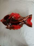 Plat décorative Poisson céramique Vallauris 60s (33/16/17cm), Antiquités & Art, Enlèvement ou Envoi