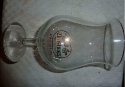 #K bier glas CHRISTMAS RIVA CUVEE 1971 Brij. Riva Dentergem, Verzamelen, Glas en Drinkglazen, Nieuw, Bierglas, Ophalen of Verzenden