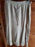 lange rok met fantasiebloem onderaan, Kleding | Dames, Beige, Zo goed als nieuw, Ophalen, Maat 38/40 (M)