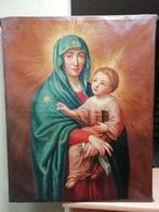Maagd Maria met kind  religieus schilderij Madonna met kind, Antiek en Kunst, Ophalen