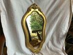 Miroir dans cadre en bois doré à la feuille, Antiquités & Art, Ovale, Moins de 50 cm