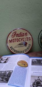 Metalen reclamebord in reliëf Indian Motocycles, Verzenden, Nieuw, Reclamebord