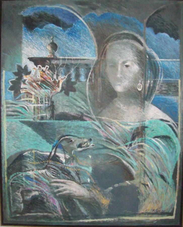 "Mater" - André Goezu, Antiek en Kunst, Kunst | Schilderijen | Modern, Ophalen