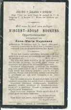 RP Vincent-Adolf Noukens Westerloo 1860-1913, Verzamelen, Ophalen of Verzenden, Rouwkaart