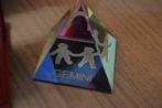 Glazen piramide gemini (tweeling)hoogte 6 cm, Verzamelen, Ophalen of Verzenden, Nieuw, Overige typen
