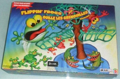 Flippin' frogs ouille les grenouilles, Hobby en Vrije tijd, Gezelschapsspellen | Bordspellen, Zo goed als nieuw, Ophalen of Verzenden