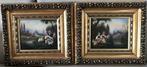 Paar romantische schilderijen, circa 1850, Muller - Parijs, Antiek en Kunst, Kunst | Schilderijen | Klassiek