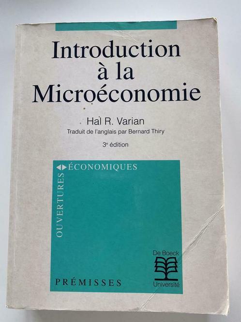 Introduction à la microéconomie, Livres, Économie, Management & Marketing, Utilisé